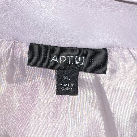 Women’s faux leather Moto Jacket XL Blush Pink - Picture 7 of 10